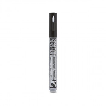 Акрилен маркер, Pebeo, Acrylic Marker 0.7mm - Precious Silver 