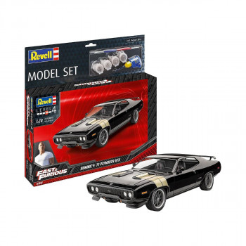 Сет макета + бои, Fast &Furious - Dominic's 1971 Plymouth GTX, 1:24 