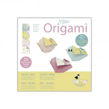 Забавни оригами - Пиленца, 15 x 15 cm 