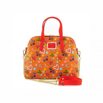 Чанта за на рамо, Loungefly, Disney - Gingerbread Mickey & Minnie 