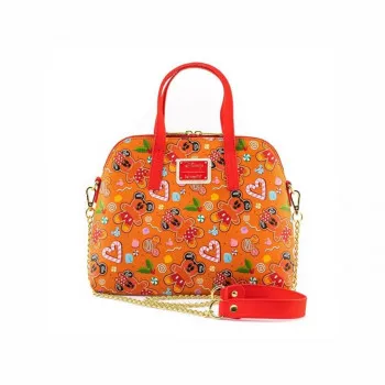 Чанта за на рамо, Loungefly, Disney - Gingerbread Mickey & Minnie 