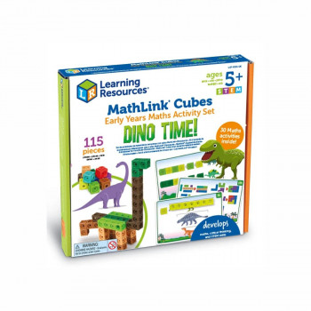 Сет со математички активности, MathLink® Cubes Early Maths - Dino Time 