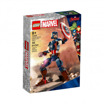 LEGO коцки, Marvel, Avengers - Captain America Construction Figure 