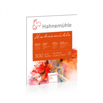 Блок - традиционална изработка, Hahnemühle 300 g/cm², 30 x 40 cm, ладно пресуван 