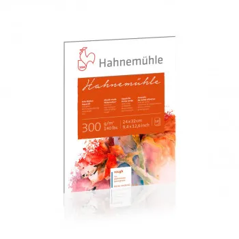 Блок - традиционална изработка, Hahnemühle 300 g/cm², 24 x 32 cm, груба хартија 