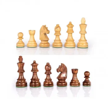 Фигури за шах - рачна изработка, Staunton Wooden Weighted Chessmen, 9.5 cm 