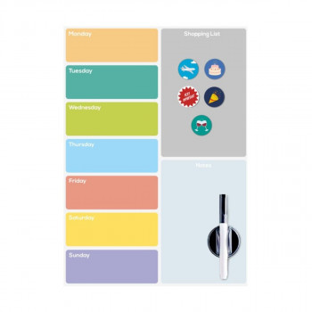 Магнетна табла за на фрижидер + маркер, Weekly Planner 