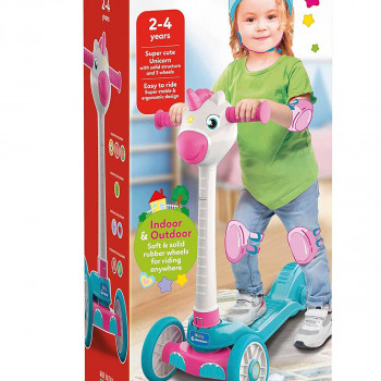 Детски тротинет, Baby Clementoni - Unicorn Push Scooter 