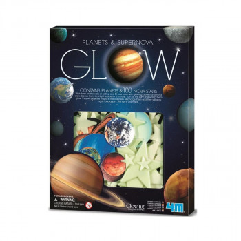 Сет фигури, Glow-in-the-dark Planets & Stars, 1/100 