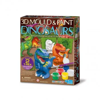 Сет за изработка со глина, 3D Mould & Paint, Диносауруси 