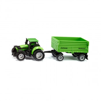 Фигура, Tractor DEUTZ-FAHR with Fortuna 4-wheel-trailer 