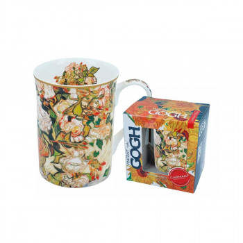 Шолја, Carmani, Classic New Van Gogh - Vase with Pink Roses, 360ml 