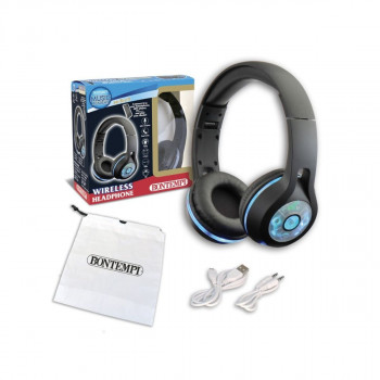 Безжични слушалки со LED светло, Music Academy Wireless Headphones 