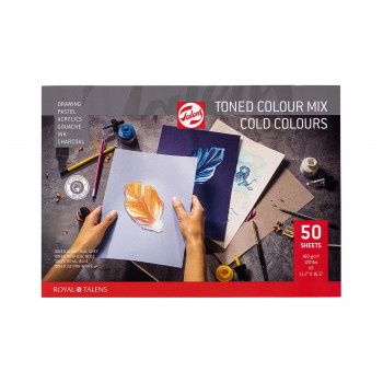 Тонирана хартија - микс, Talens - Cold Colours, A3, 50 листови 