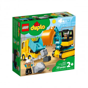 LEGO коцки, Duplo, Truck and Tracked Excavator 