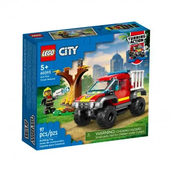 LEGO коцки, City, 4x4 Fire Truck Rescue 