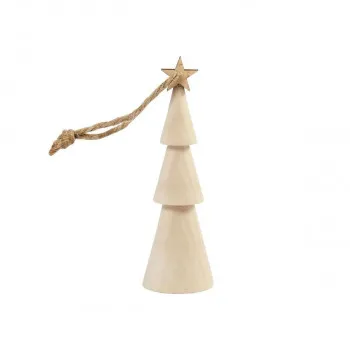 Дрвен лампион - Christmas Tree 
