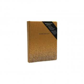Shine Bright Productivity Journal, Gold 