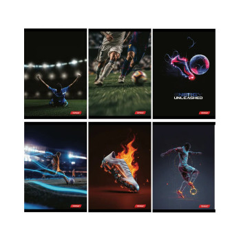 Тетратка, Target - Football, А4, 54 листа, коцки 