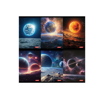 Тетратка, Target - Space, A4, 54 листа, коцки 