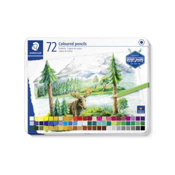 Сет од 72 дрвени боици во метална кутија, STAEDTLER® Design Journey 