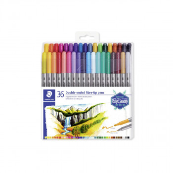 Сет од 36 двострани фломастери, STAEDTLER® 3200 