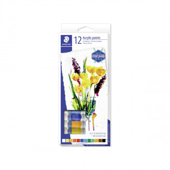 Сет од 12 акрилни бои, STAEDTLER® Design Journey 