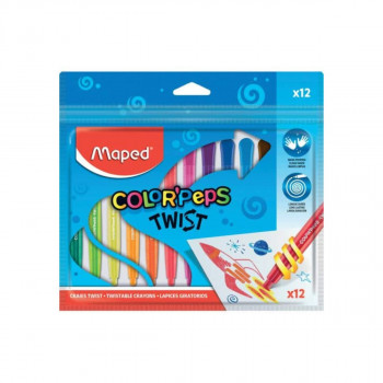Сет од 12 мрсни боици во 'твистер' футрола, Color'Peps Twist 