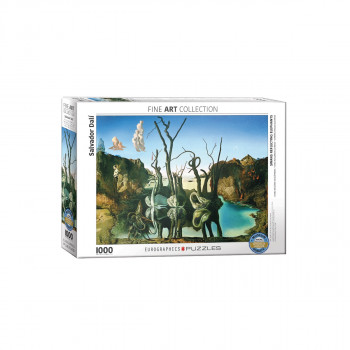 Сложувалка, Swans Reflecting Elephants, Dali, 1000 парчиња 