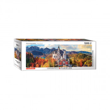 Сложувалка, Neuschwanstein Castle in Fall, panorama, 1000 парчиња 