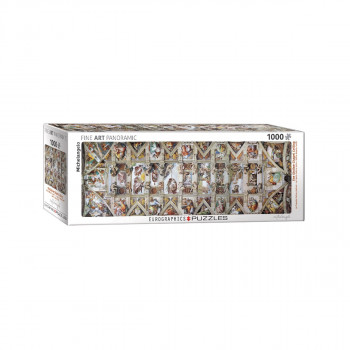 Сложувалка, The Sistine Chapel Ceiling, Michelangelo, panorama, 1000 парчиња 