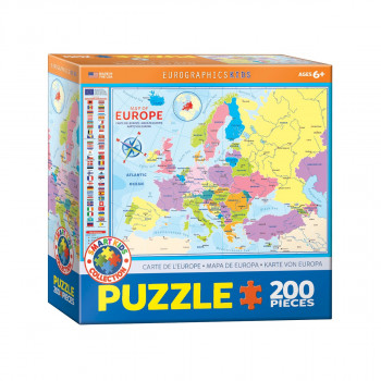 Сложувалка, Map of Europe, 200 парчиња 