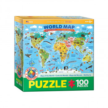 Сложувалка, Illustrated Map of the World, 100 парчиња 