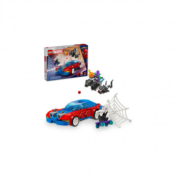 LEGO коцки, Marvel, Spider-Man: Spider-Man Race Car & Venom Green Goblin 