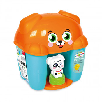 Меки коцки за градба, Soft Clemmy Touch & Play - Dog & Puppy 