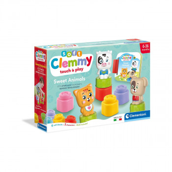 Сет за игра со меки коцки, Soft Clemmy - Sweet Animals 