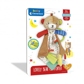 Плишана играчка, Baby Clementoni - Lovely Bear Comforter 