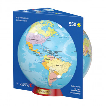 Сложувалка во метална кутија, Map of the World, 550 парчиња 