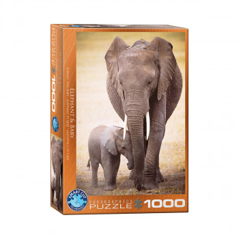 Сложувалка, Elephant & Baby, 1000 парчиња 