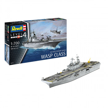 Сет макета + бои, Assault Carrier USS WASP CLASS, 1:700 