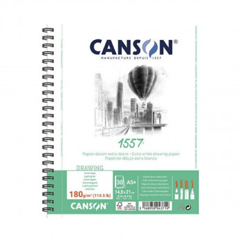 Скицник, Canson 1557, 180 g/m², 30 листови 