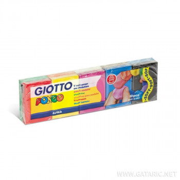 Пластелин, Giotto Pongo, 10 x 50g 