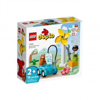 LEGO коцки, Duplo, Wind Turbine and Electric Car 
