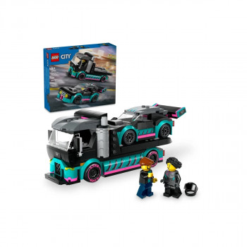 LEGO коцки, City, Race Car and Car Carrier Truck 