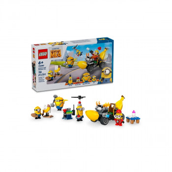 LEGO коцки, Despicable Me 4 - Minions and Banana Car 