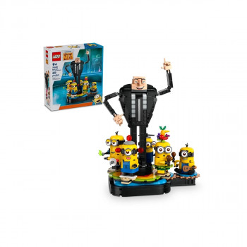 LEGO коцки, Despicable Me 4 - Brick-Built Gru and Minions 