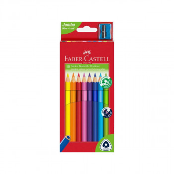 Сет од 10 дрвени боици, Jumbo Junior Triangular 