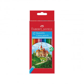Сет од 12 дрвени боици, Classic Colour - Castle 