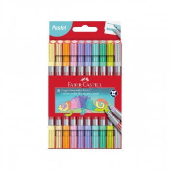 Сет од 10 двострани фломастери, Pastel 