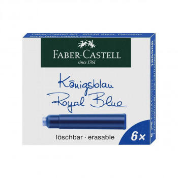 Патрони за налив перо, Royal Blue, 1/6 